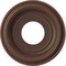Ekena Millwork Traditional PVC Medallion (Canopies up to 5 1/2"), 10"OD x 3 1/2"ID x 1 1/8"P, Metallic Rust CMP10TRDRU - alternate 1